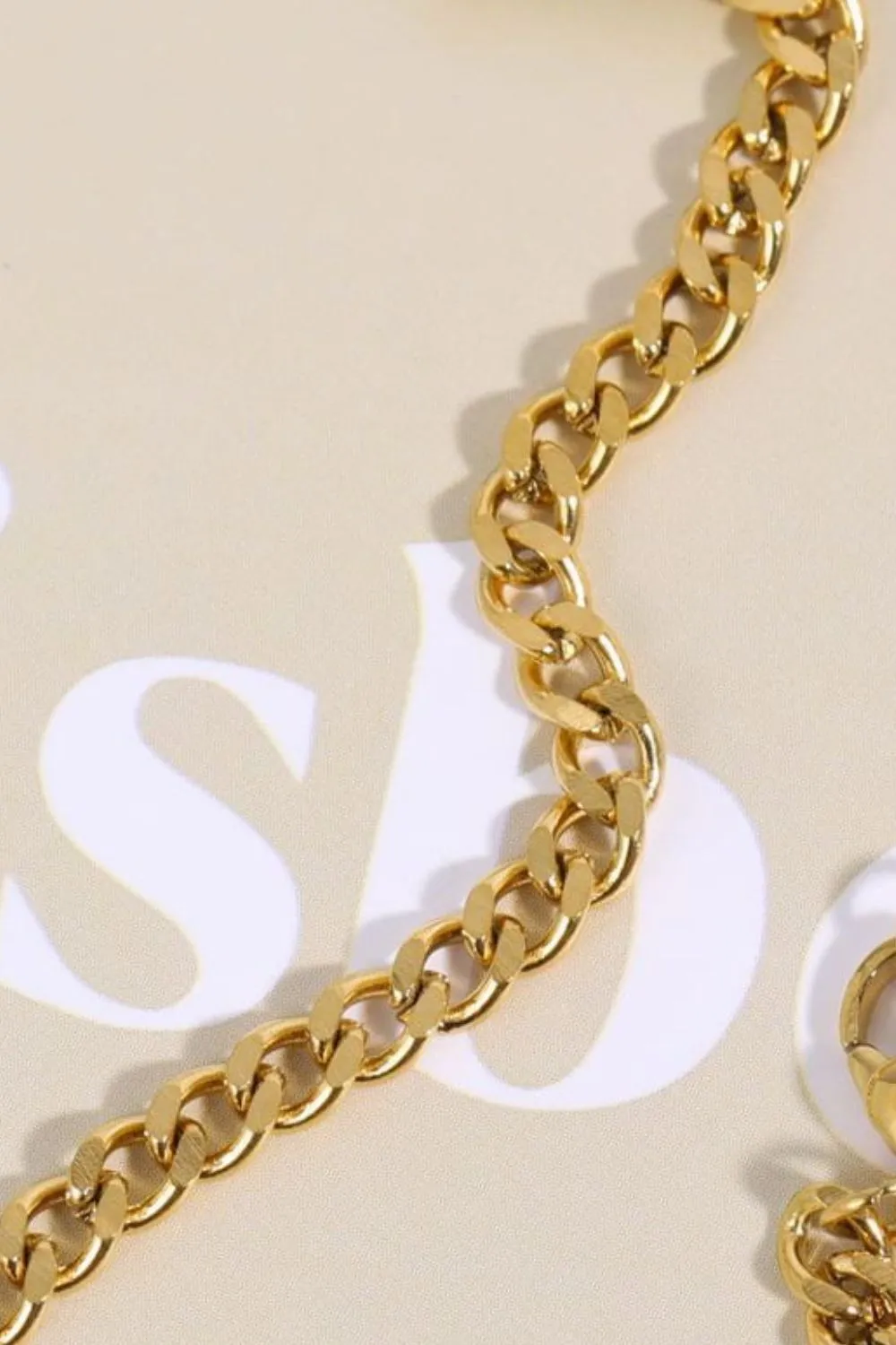 Inlaid Zircon Stainless Steel Necklace, image 2