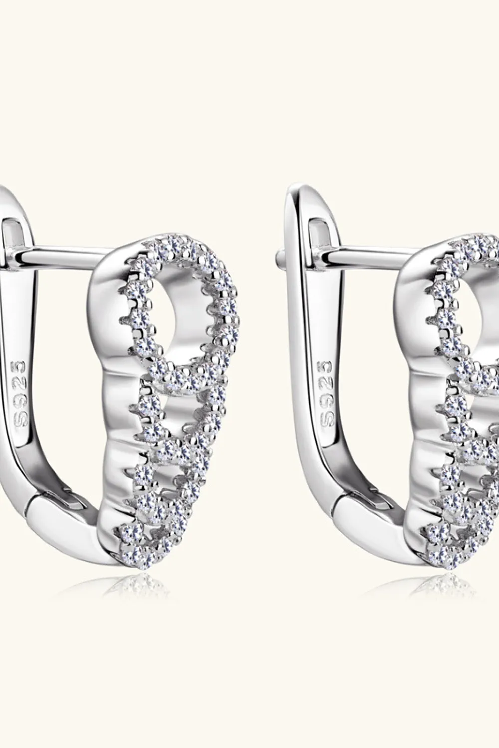 Moissanite 925 Sterling Silver Earrings, image 5