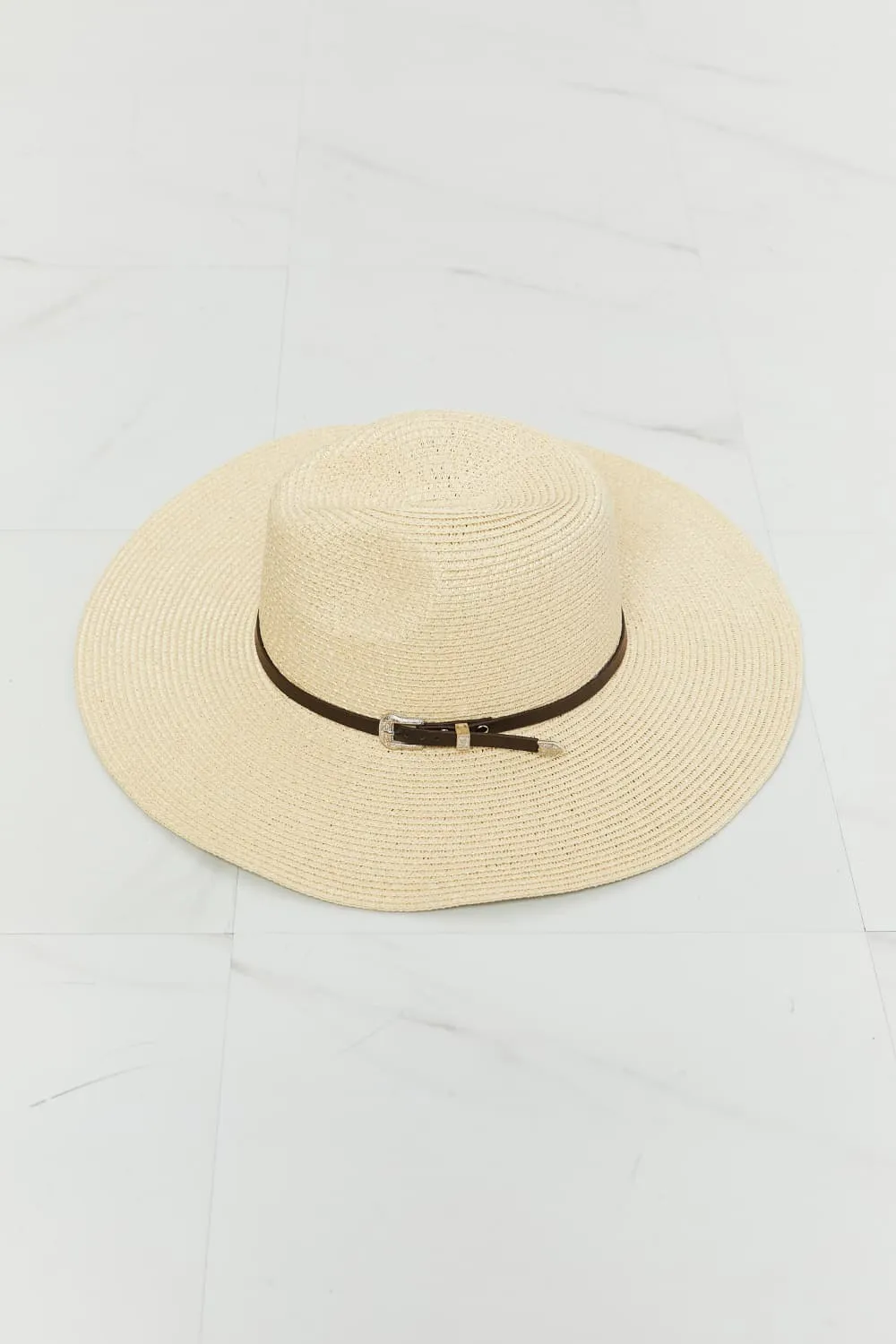 Fame Boho Summer Straw Fedora Hat, image 4