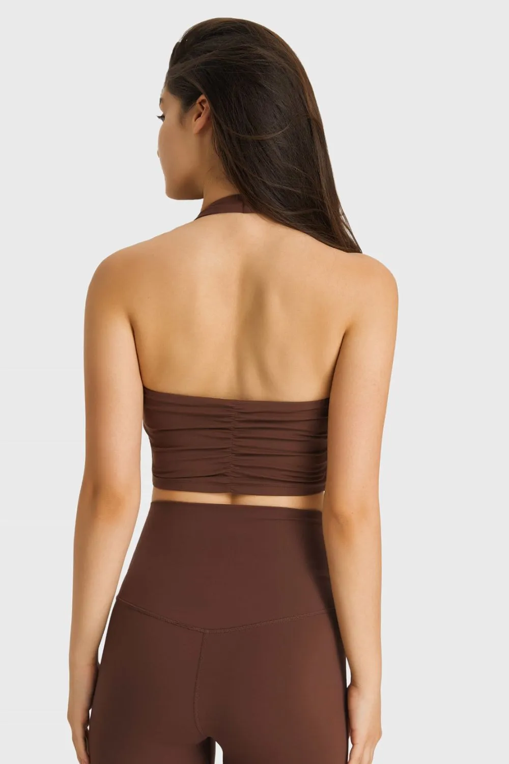 Breathable Halter Neck Sports Bra, image 3