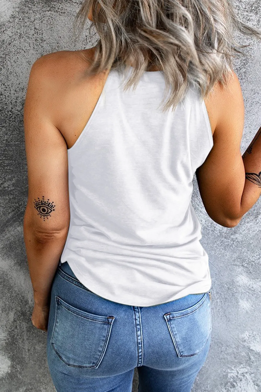 Floral Graphic Grecian Neck Tank, image 2