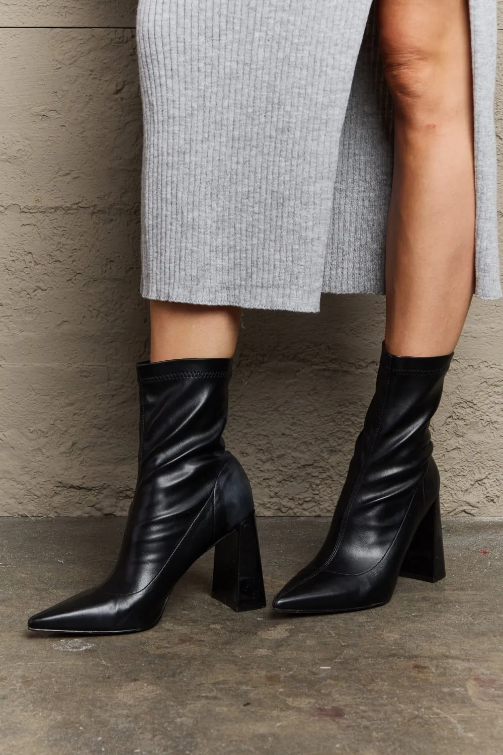 Stacy Block Heel Sock Boots, image 2