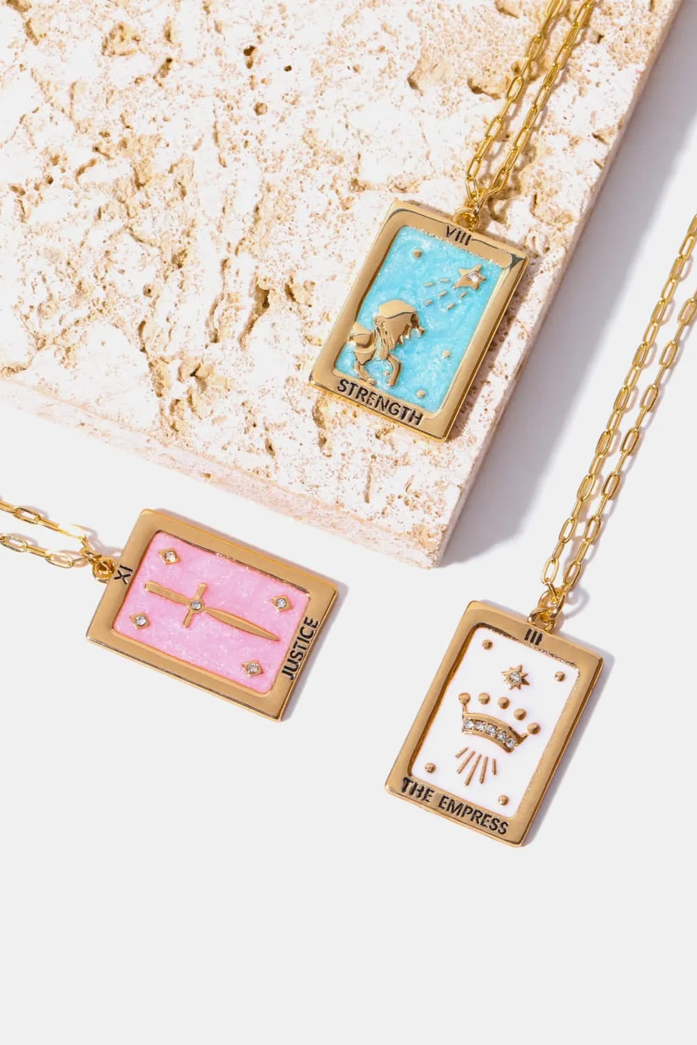 Tarot Card Pendant Copper Necklace, image 5