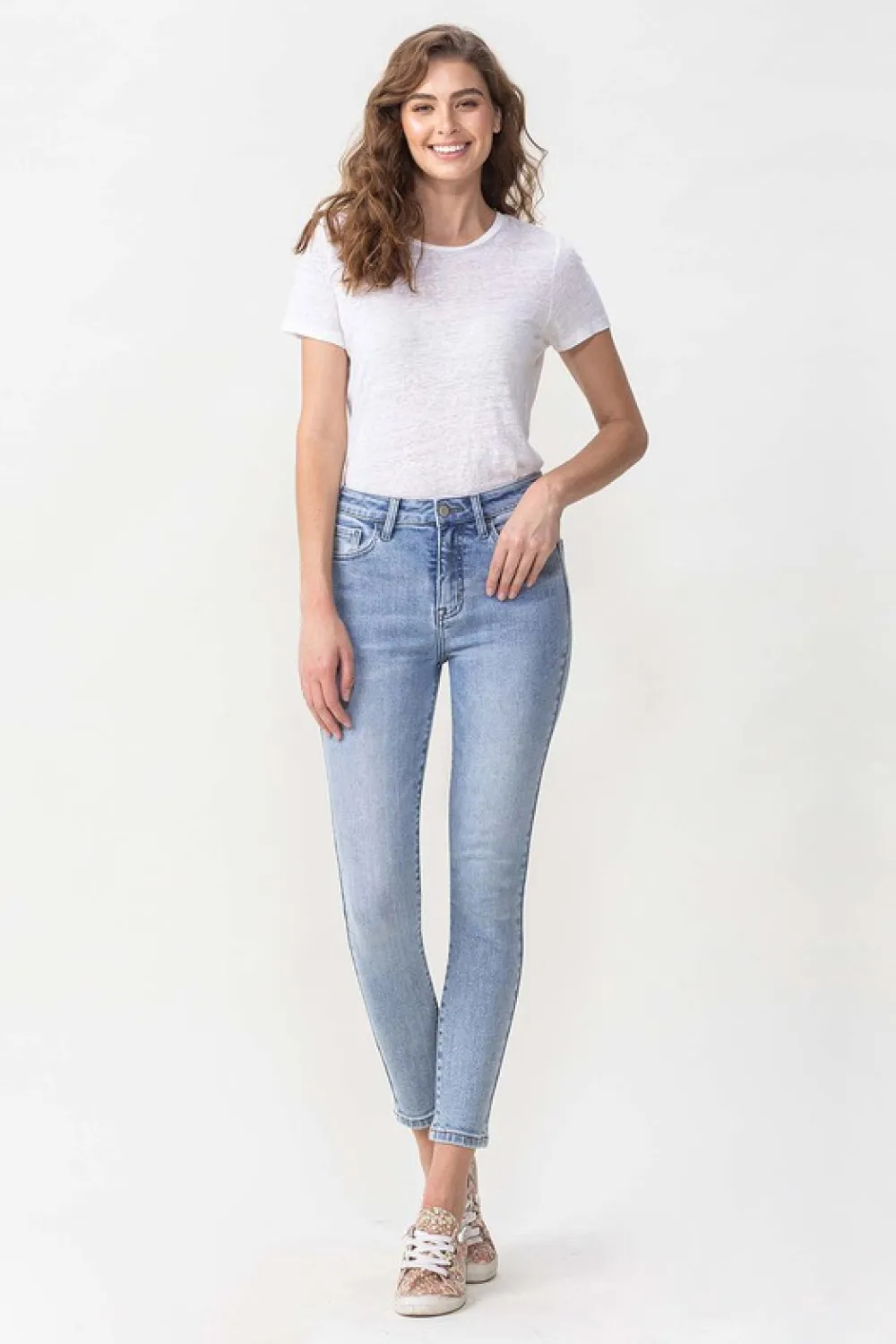 Full Size Talia High Rise Crop Skinny Jeans, image 5