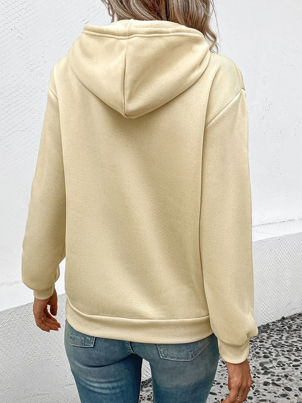 Long Sleeve Front Pocket Hoodie, image 3
