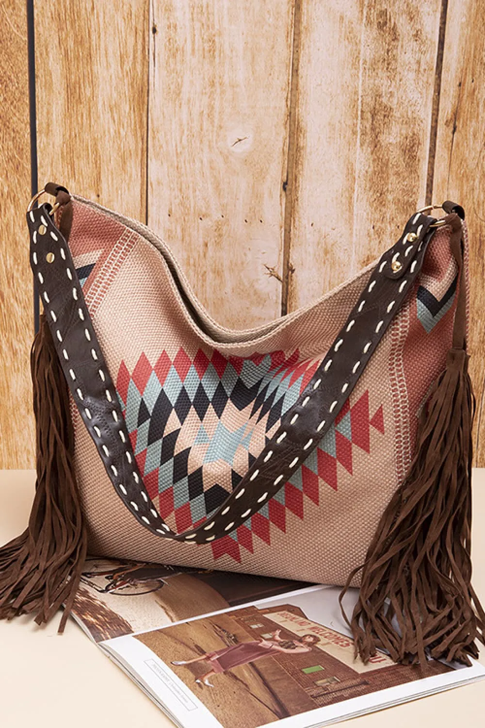Geometric Canvas Tote Bag, image 12