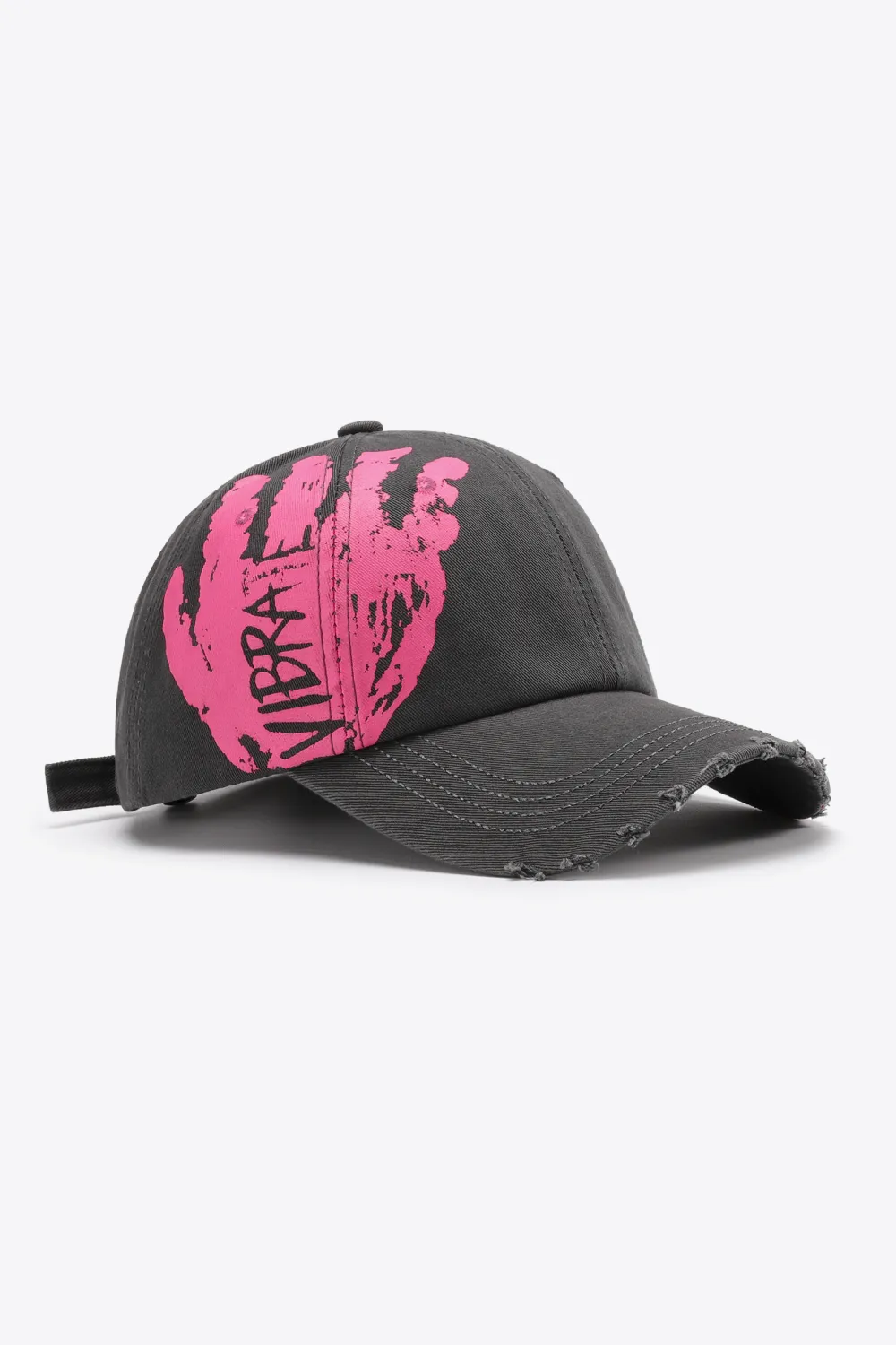 VIBRA Graphic Distressed Adjustable Baseball Cap, image 15