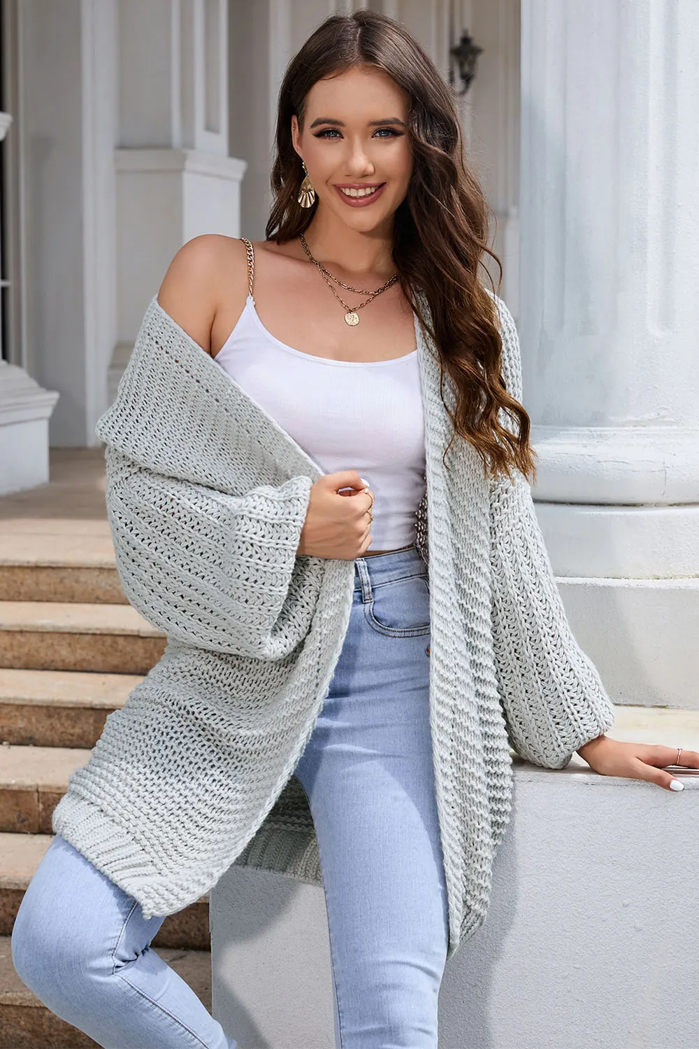 Open Front Longline Cardigan, image 12