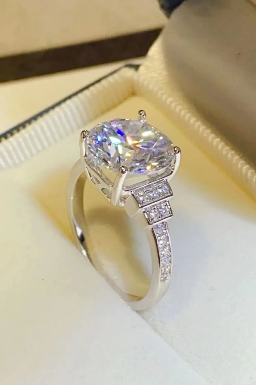5 Carat Moissanite 925 Sterling Silver Ring, image 6