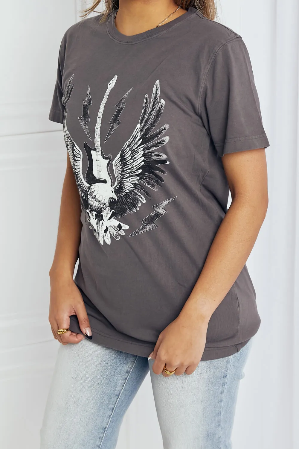 Full Size Eagle Graphic Tee Shirt, image 3