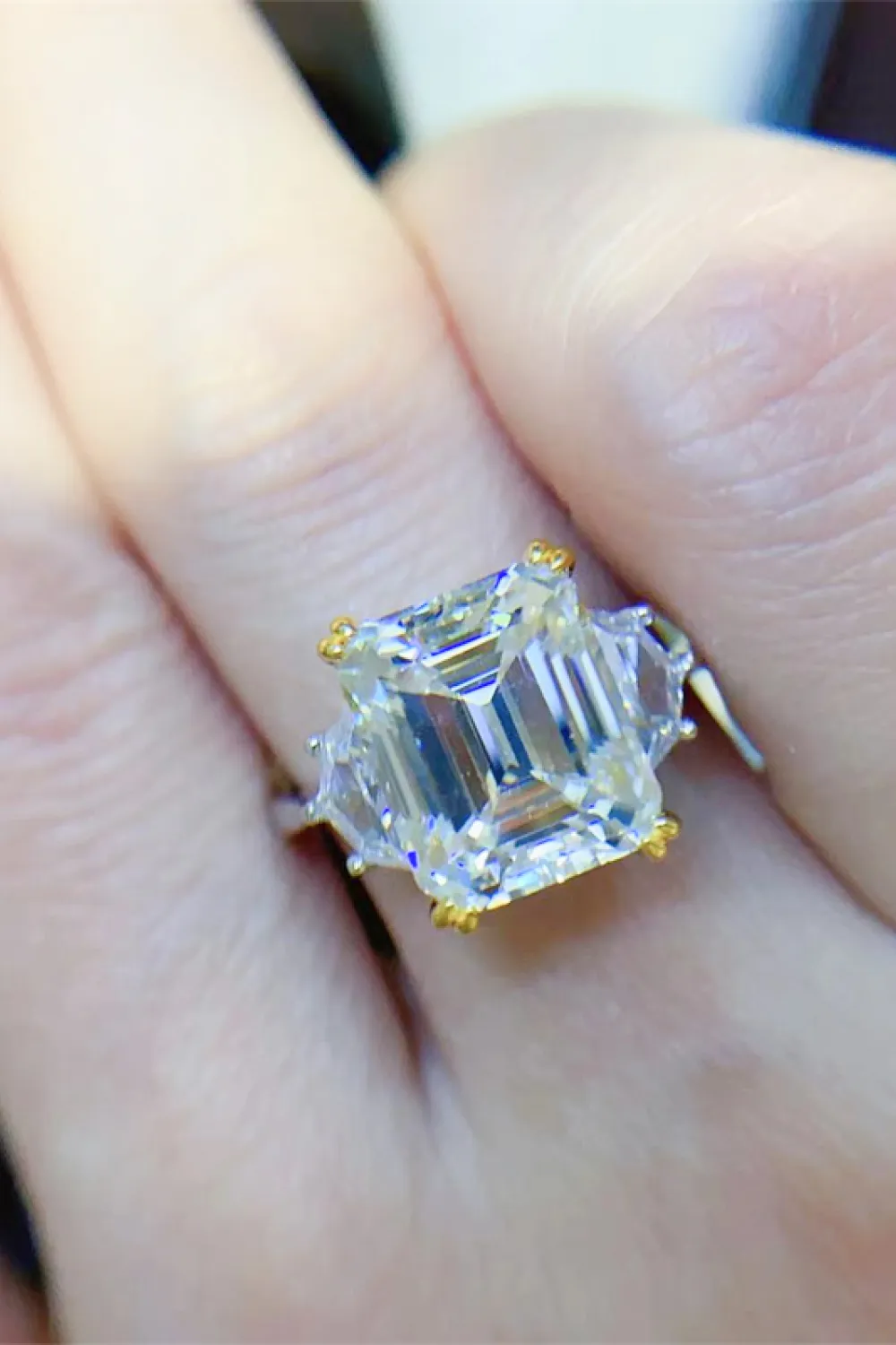 5 Carat Moissanite 925 Sterling Silver Ring, image 3