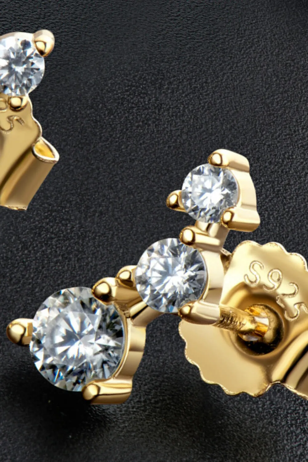 Your Way Moissanite Stud Earrings, image 5