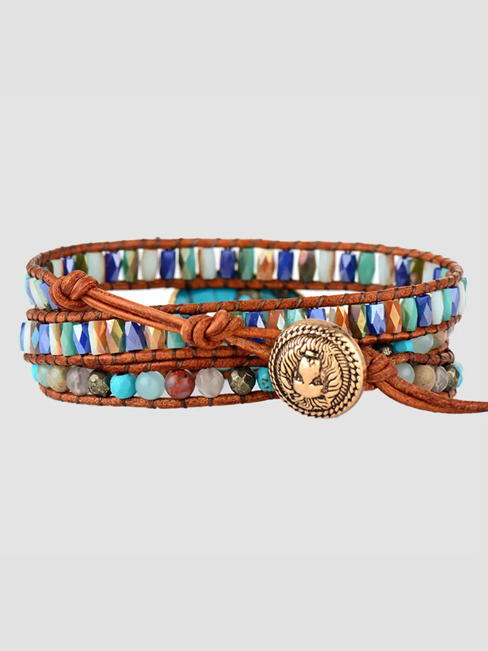 Triple-Layer Natural Stone Bracelet, image 5