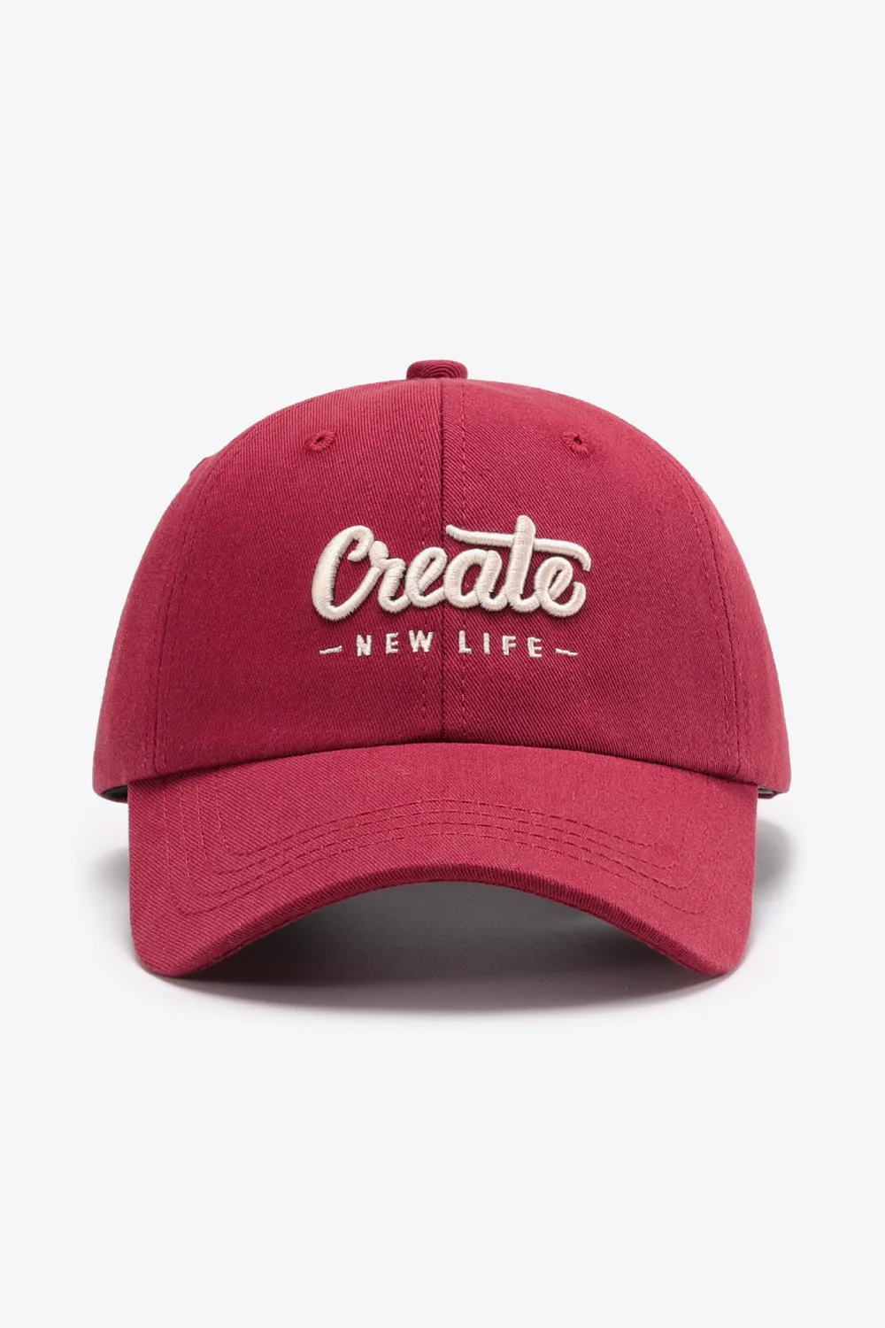 CREATE NEW LIFE Adjustable Cotton Baseball Cap, image 2