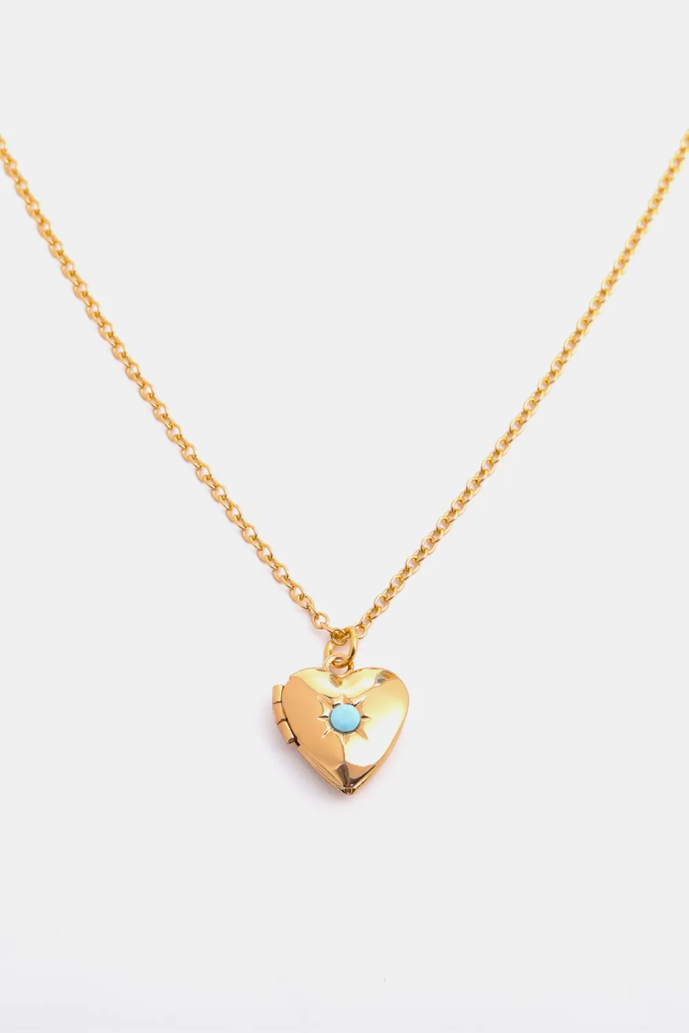 Zircon Heart Shape 14K Gold-Plated Pendant Necklace, image 16