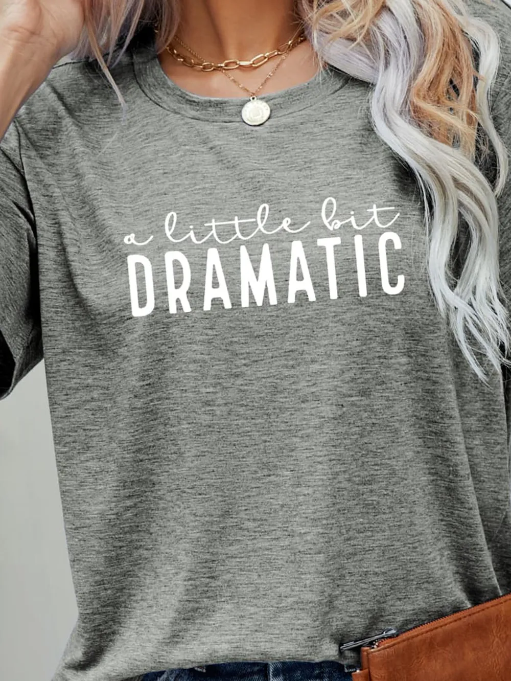A LITTLE BIT DRAMATIC Graphic Tee, image 7