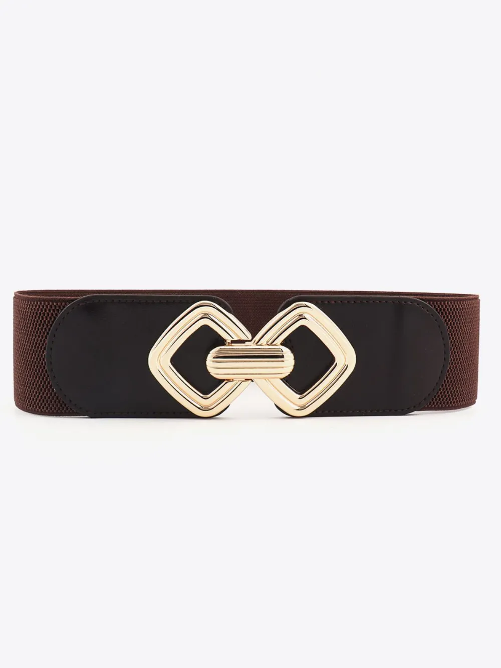 Geometric Buckle Elastic Wide Belt, image 35