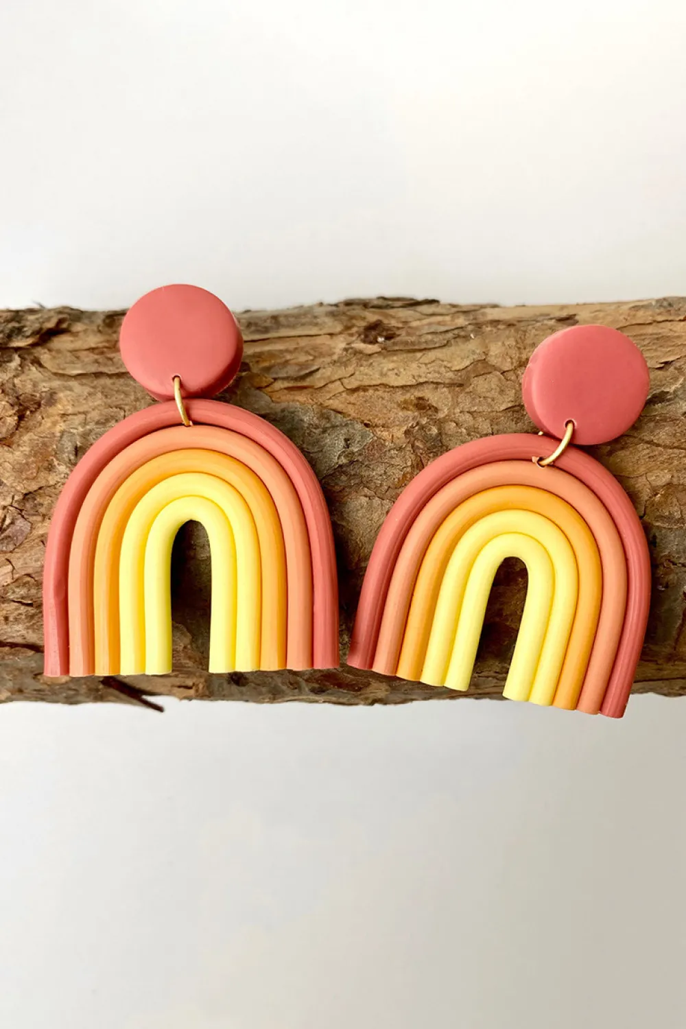 Rainbow Shape Dangle Earrings, image 2