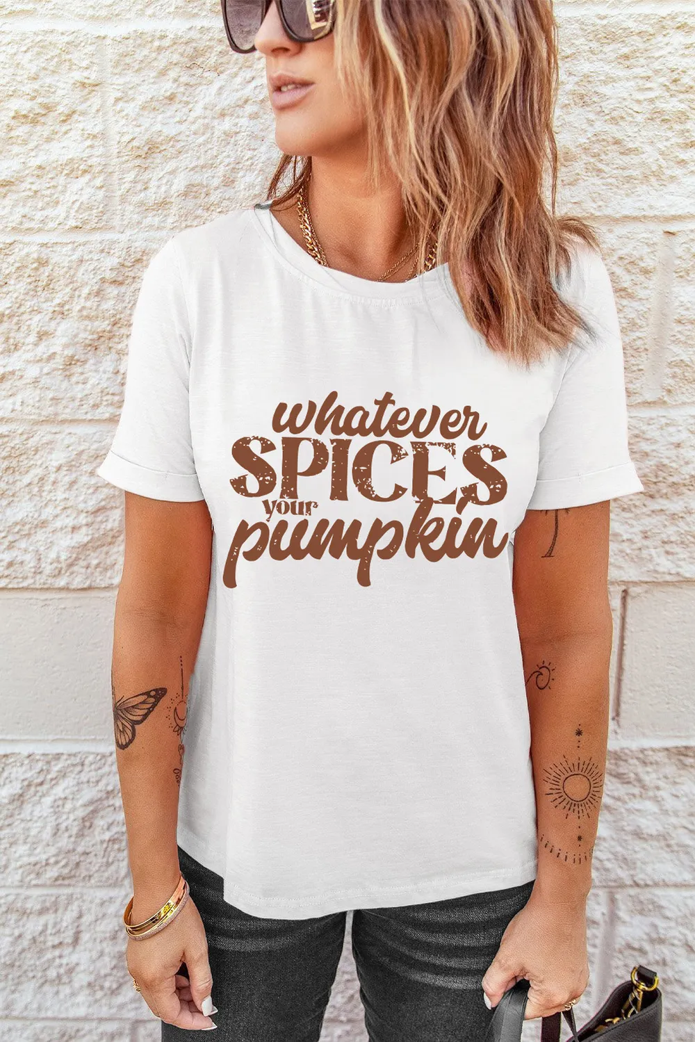 WHATEVER SPICES YOUR PUMPKIN Graphic Tee, image 2