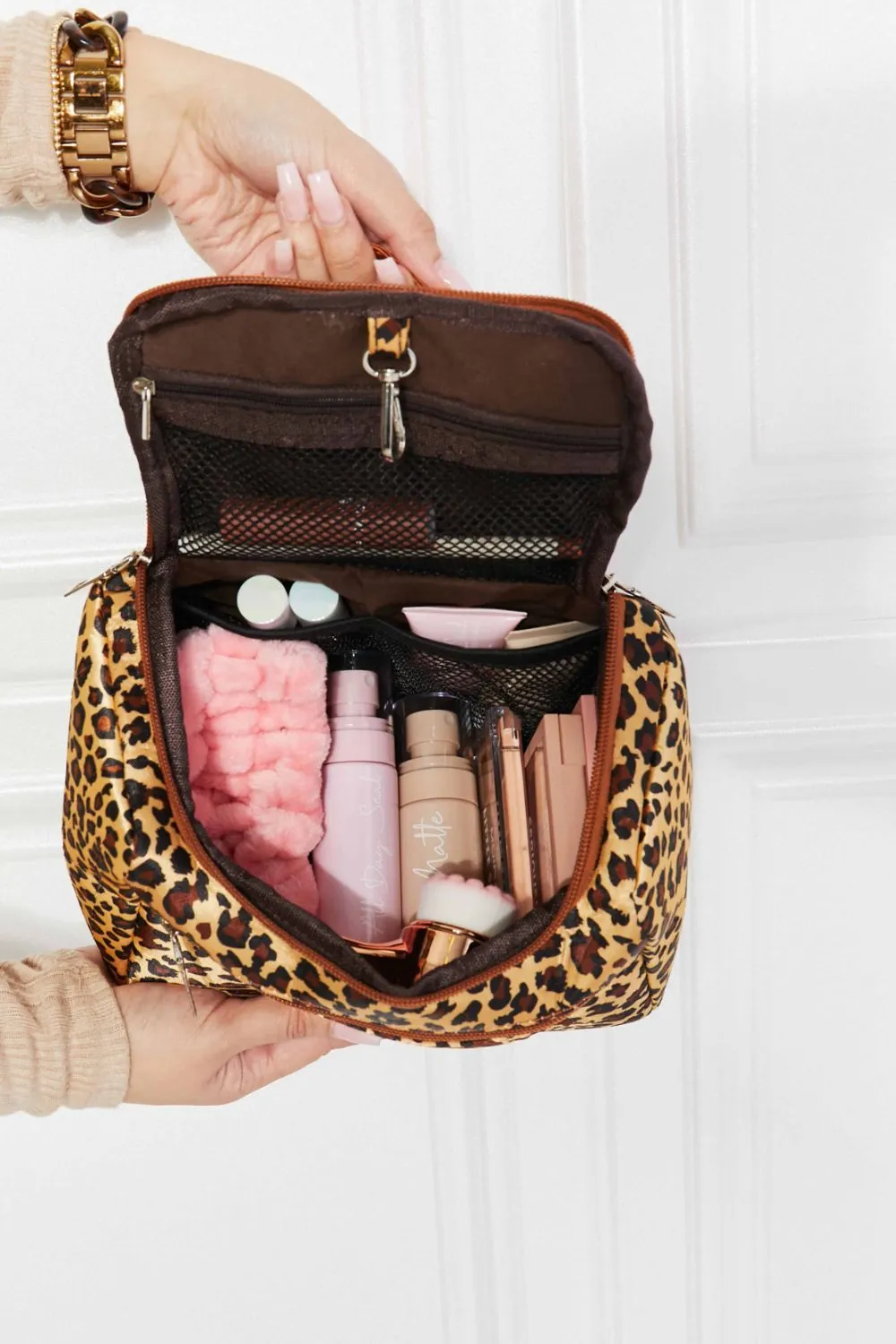 Printed Makeup Bag with Strap, image 4