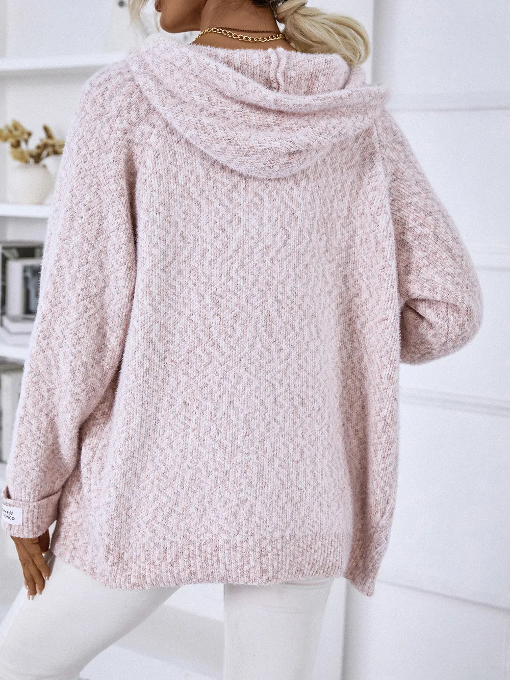 Zip-Up Hooded Sweater, image 4
