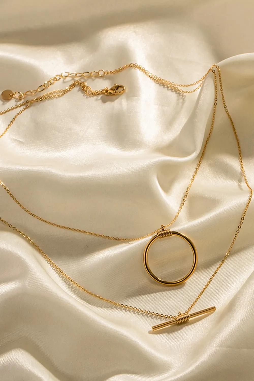 Double-Layered Stainless Steel Necklace, image 3