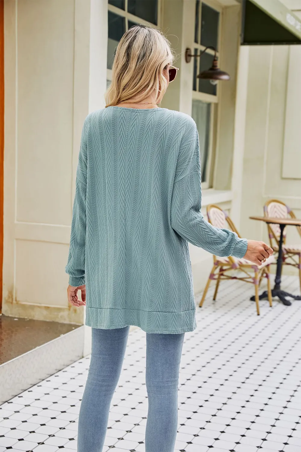 Long Sleeve Pocketed Cardigan, image 5