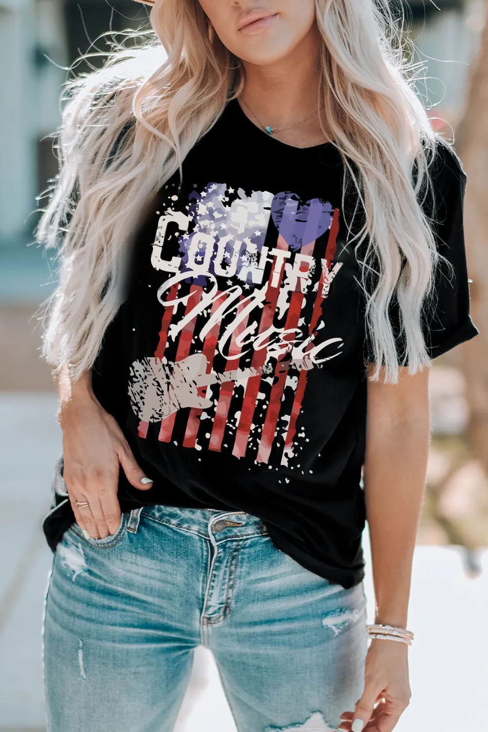 COUNTRY MUSIC Graphic Tee Shirt, image 2