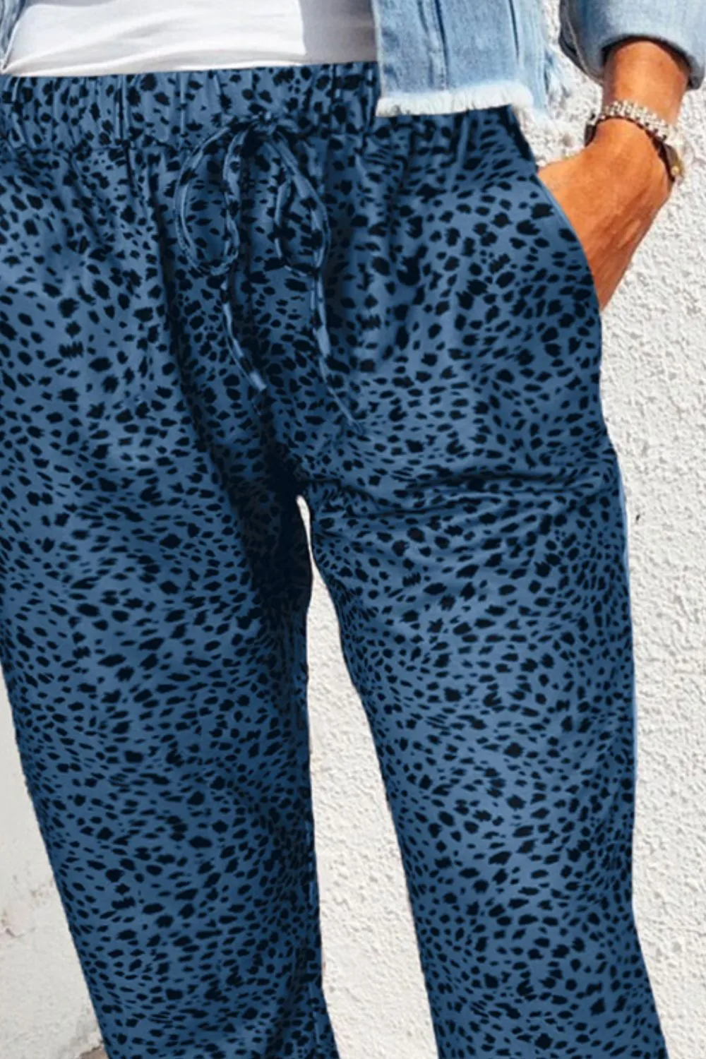 Leopard Print Joggers with Pockets, image 6