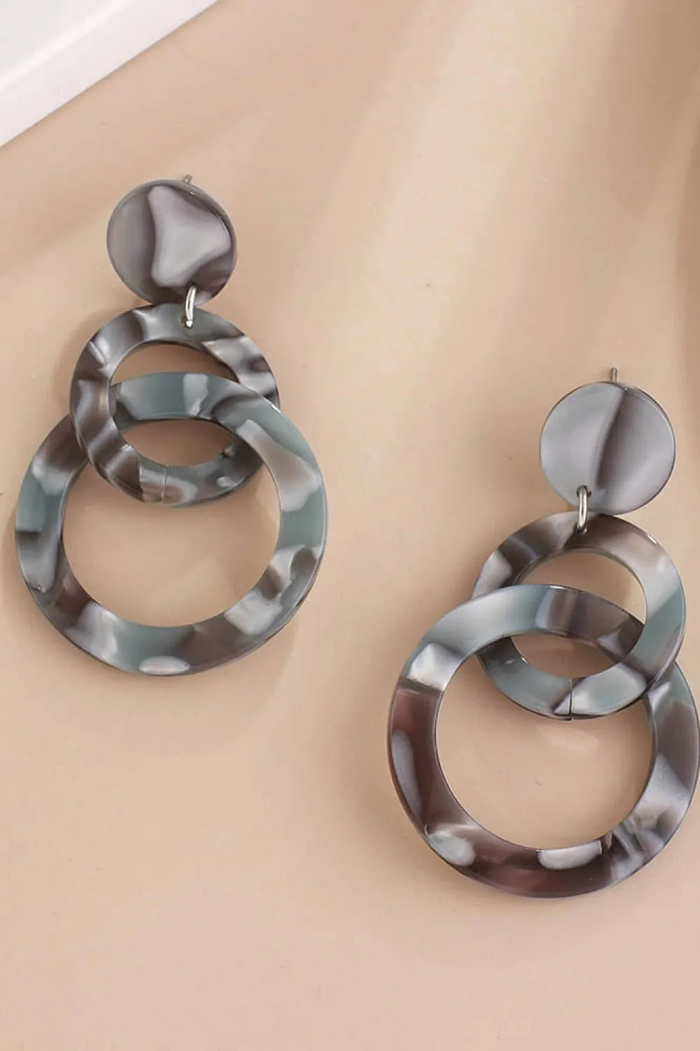 Acrylic Double-Hoop Earrings, image 7