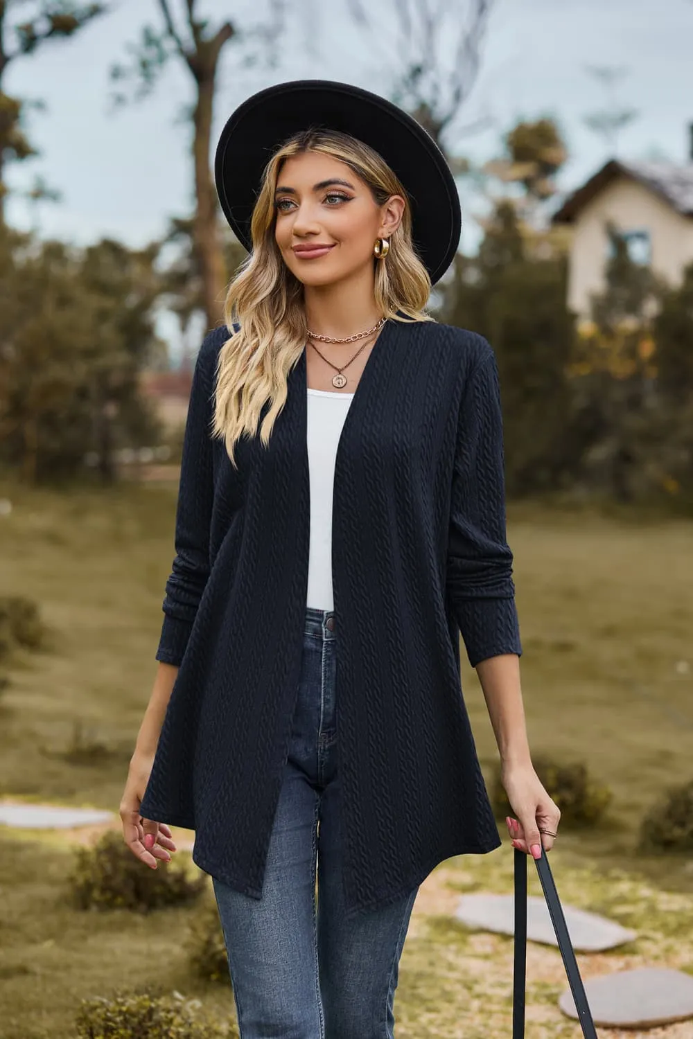 Open Front Long Sleeve Cardigan, image 10