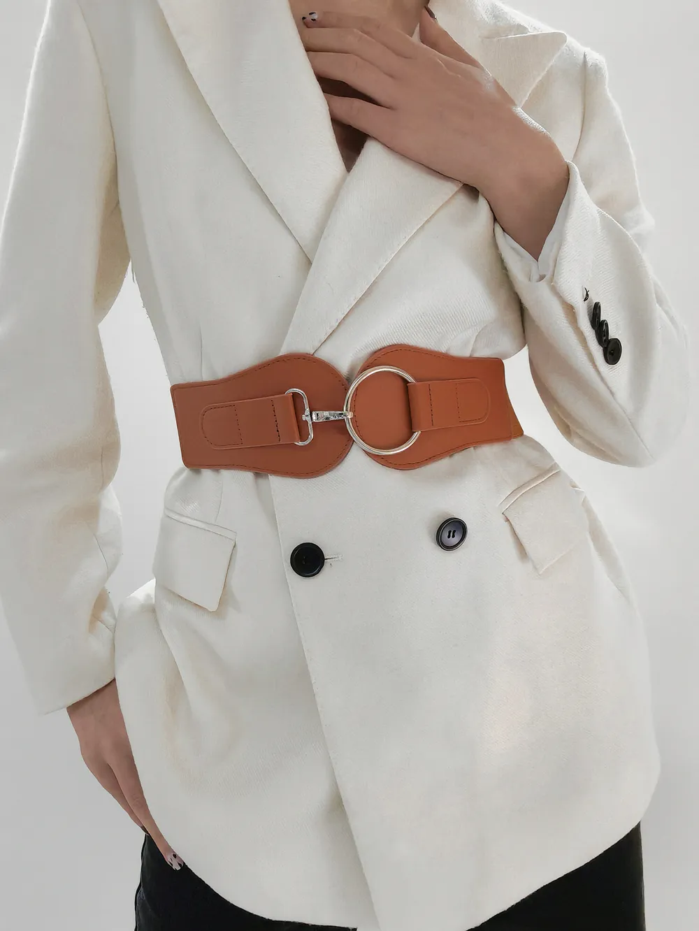 PU Elastic Wide Belt, image 4