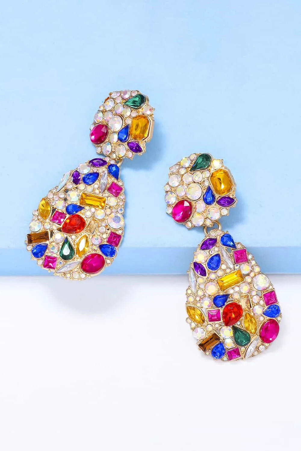 Teardrop Shape Zinc Alloy Dangle Earrings, image 6