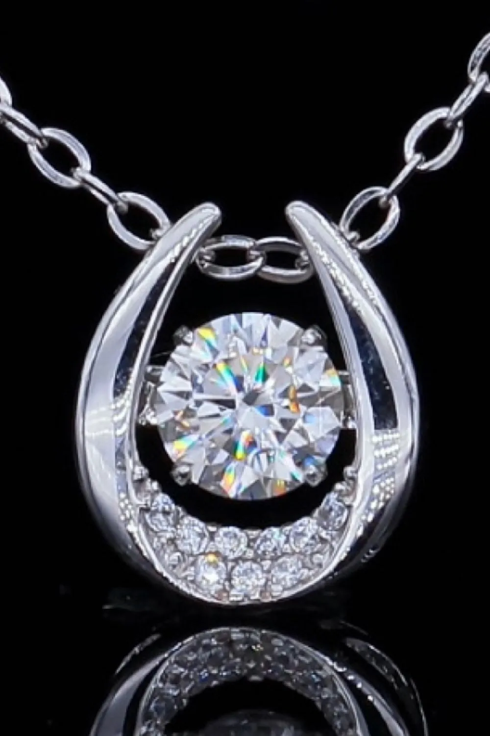 Moissanite Zircon Pendant Necklace, image 2