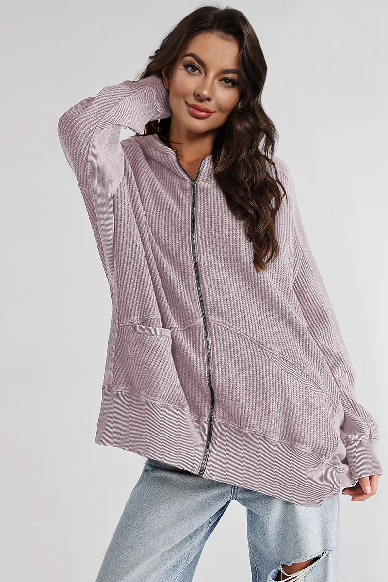 Zip-Up Long Sleeve Jacket, image 2