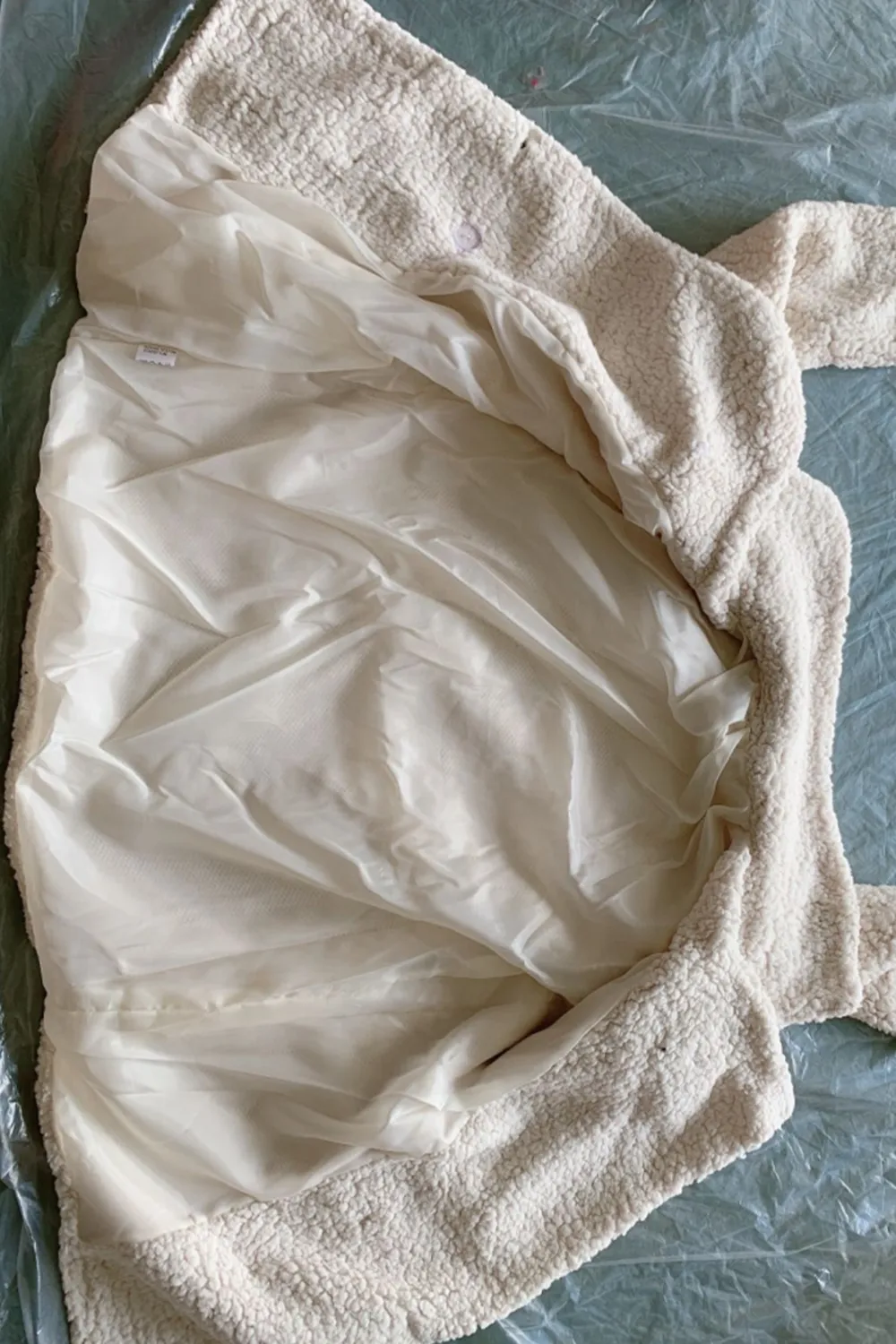 Full Size Lapel Collar Sherpa Coat, image 16