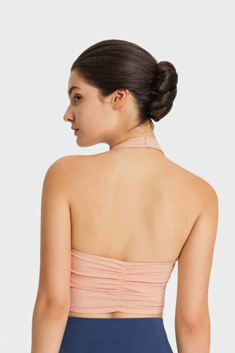 Breathable Halter Neck Sports Bra, image 5