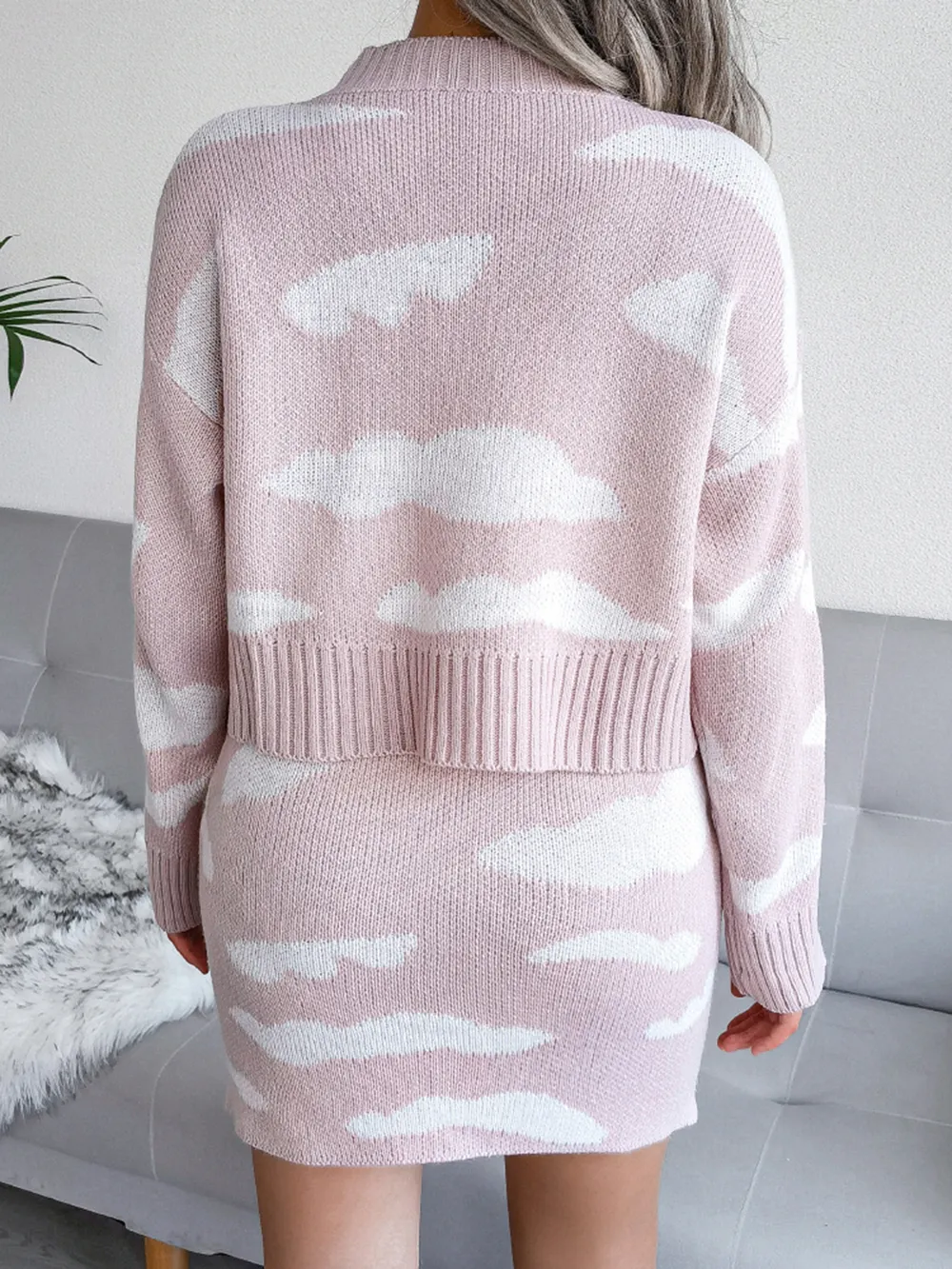 Cloud Sweater and Knit Skirt Set, image 2