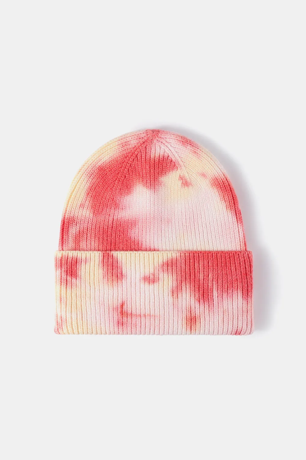 Tie-Dye Cuffed Rib-Knit Beanie Hat, image 9