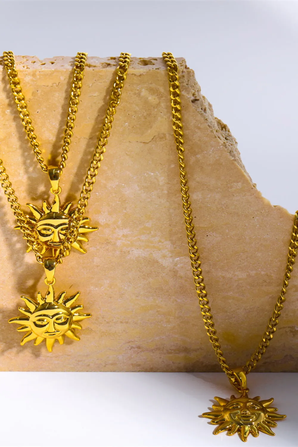 Sun Pendant Copper Necklace, image 2