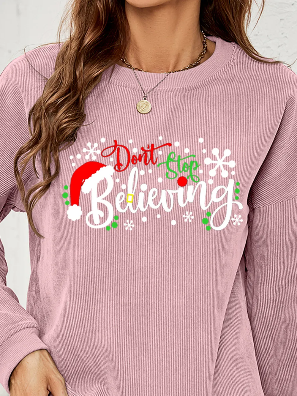 DON'T STOP BELIEVING Graphic Sweatshirt, image 10