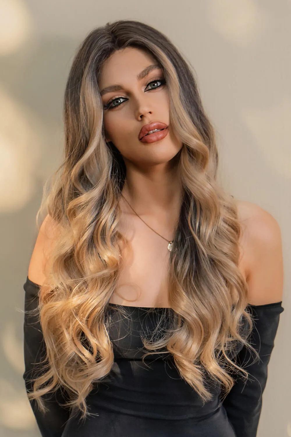 13*2" Lace Front Wigs Synthetic Long Wave 26" 150% Density, image 4