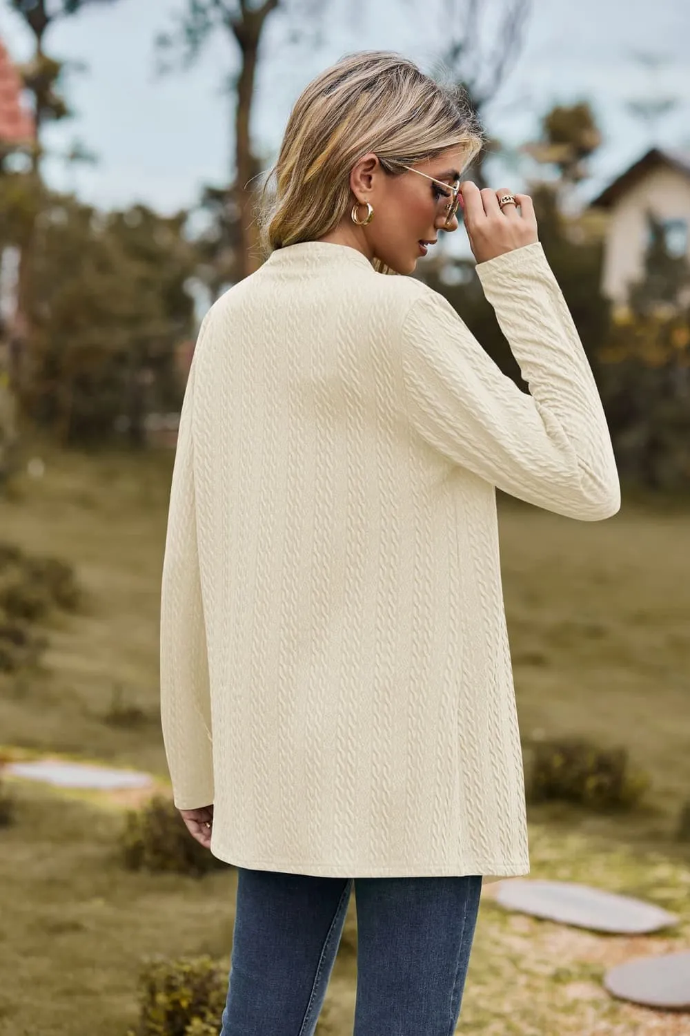 Open Front Long Sleeve Cardigan, image 3