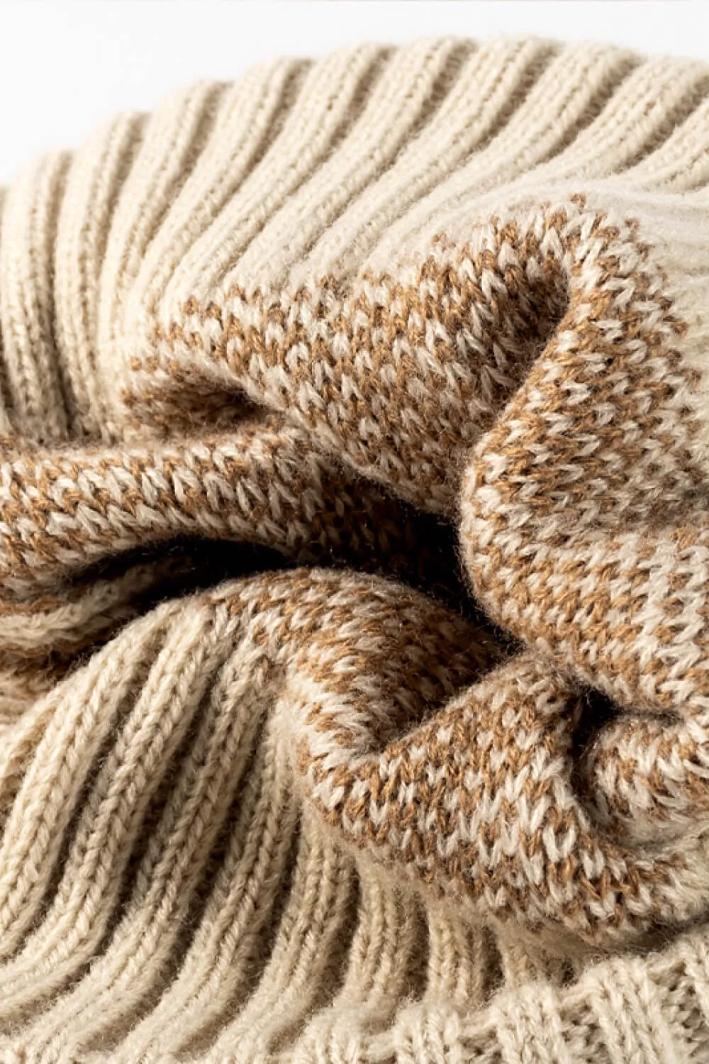 Leopard Pom-Pom Cuffed Beanie, image 3