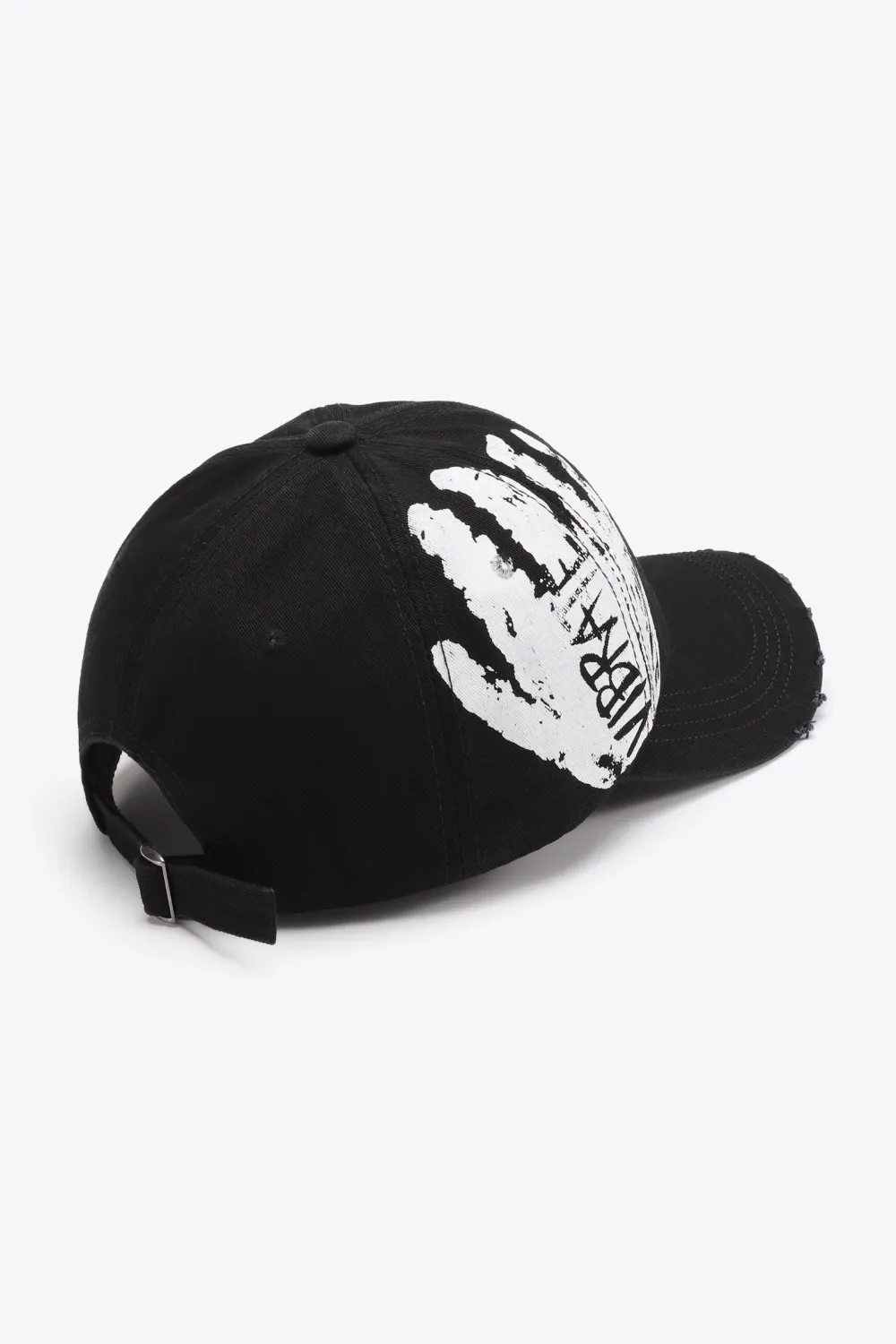 VIBRA Graphic Distressed Adjustable Baseball Cap, image 4