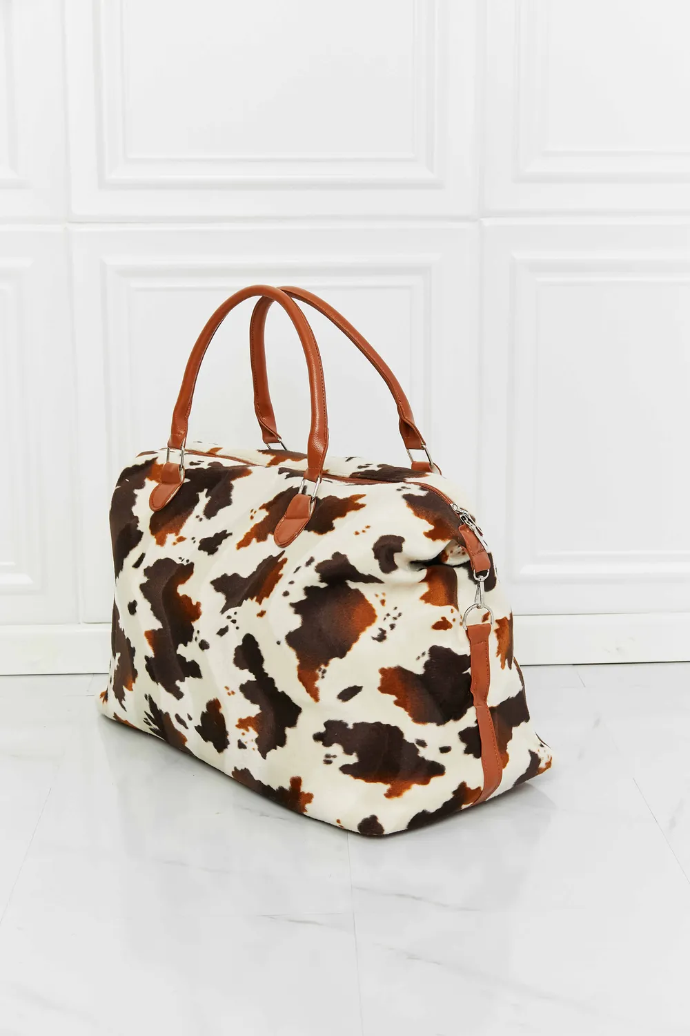 Animal Print Plush Weekender Bag, image 10