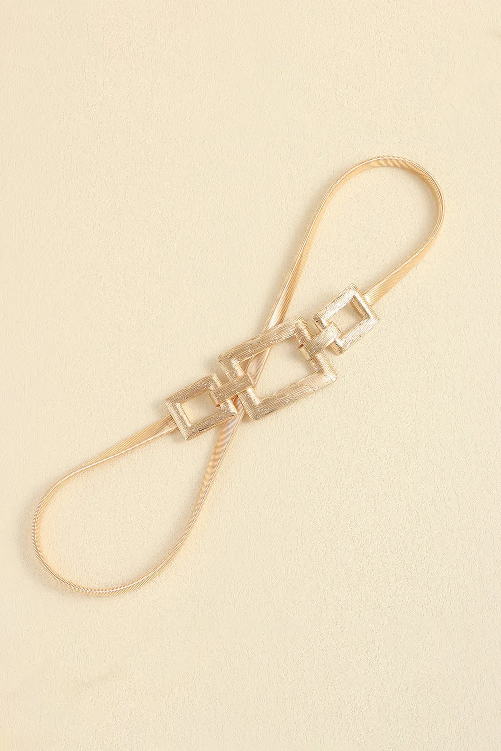 Square Shape Zinc Alloy Buckle Iron Belt, image 3