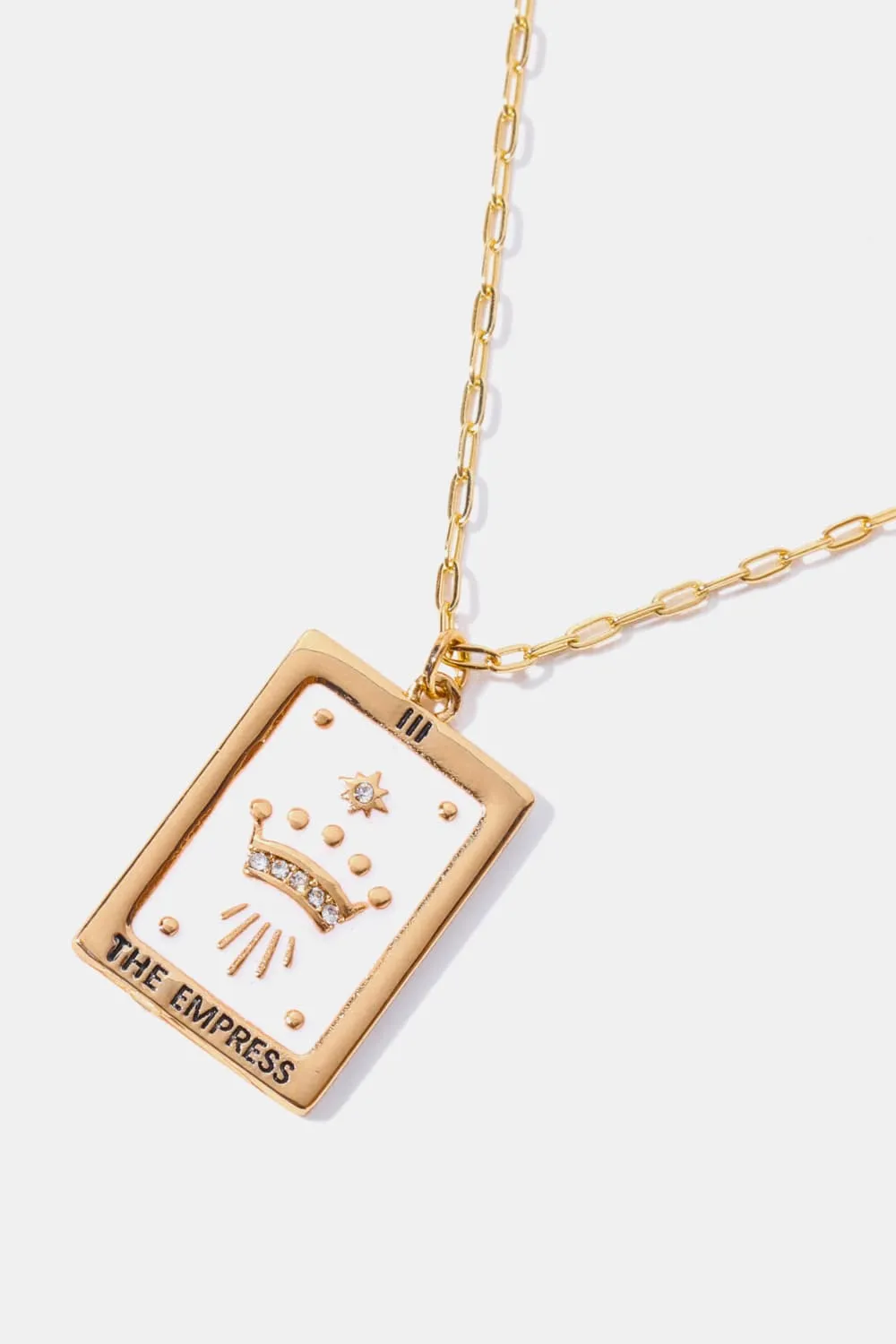 Tarot Card Pendant Copper Necklace, image 13