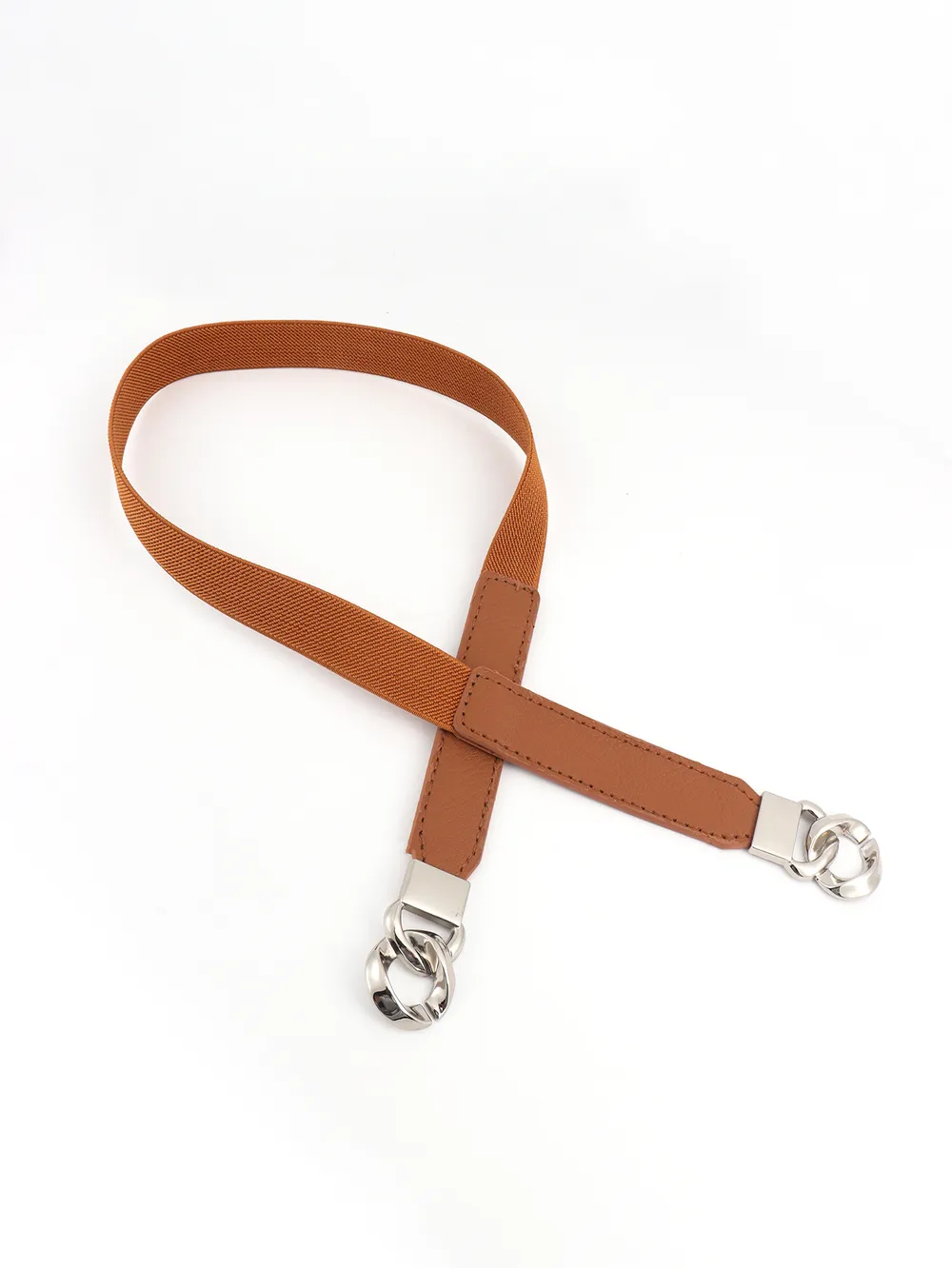 Zinc Alloy Buckle Elastic PU Belt, image 37