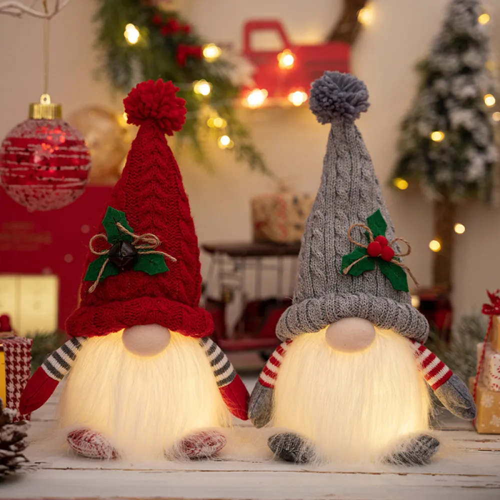 Light-Up Short Leg Faceless Gnome, image 3